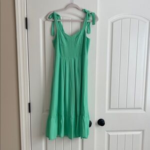 Steve Madden Green Sleeveless Dress with Tie Straps